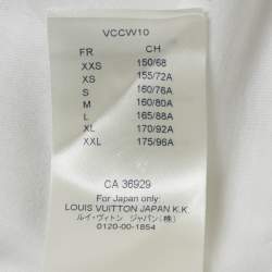 Pre Owned Louis Vuitton White Reverse Logo Print Cotton Crew Neck T-Shirt M