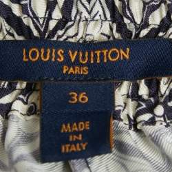 Pre Owned Louis Vuitton Multicolor Monogram Embroidered Silk Pajama Set S