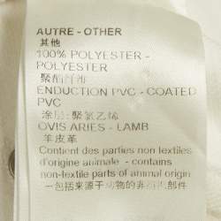 مملوكة مسبقًا Louis Vuitton White Leather Applique Monogram Denim Jeans S Waist 25"