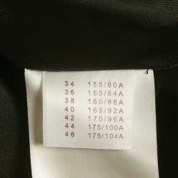 Pre Owned Louis Vuitton Black Monogram Lurex Silk Detachable Mink Fur Coat M