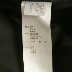 Pre Owned Louis Vuitton Black Monogram Lurex Silk Detachable Mink Fur Coat M