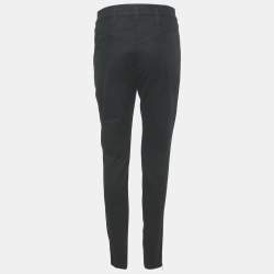 مملوكة مسبقًا Louis Vuitton Black Denim Zipper Detail Slim Fit Jeans M Waist 28"