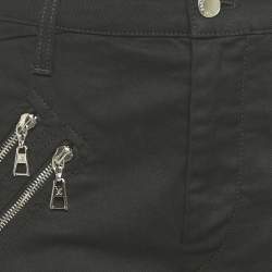 مملوكة مسبقًا Louis Vuitton Black Denim Zipper Detail Slim Fit Jeans M Waist 28"
