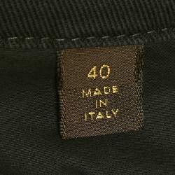 مملوكة مسبقًا Louis Vuitton Black Denim Zipper Detail Slim Fit Jeans M Waist 28"