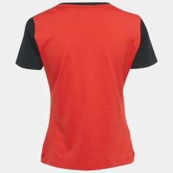 Pre Owned Louis Vuitton Multicolor Cotton Silk Printed T-Shirt XS