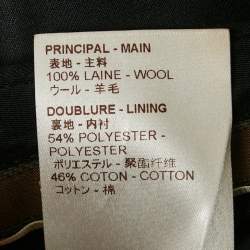 Pre Owned Louis Vuitton Black Tailored Formal Trousers L