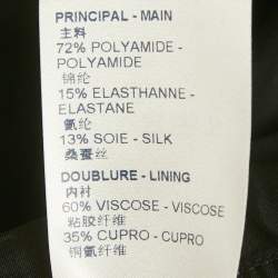 Pre Owned Louis Vuitton Black Jersey Belted Mini Skirt M