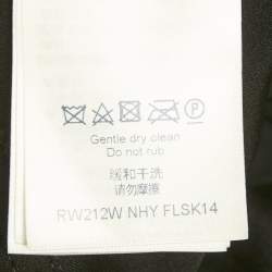 Pre Owned Louis Vuitton Black Jersey Belted Mini Skirt M