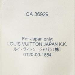 Pre Owned Louis Vuitton Off -White Monogram Synthetic Blouson Jacket S 
