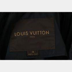 Pre Owned Louis Vuitton Zip Up Nylon Long Coat
