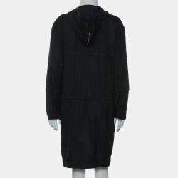 Pre Owned Louis Vuitton Zip Up Nylon Long Coat