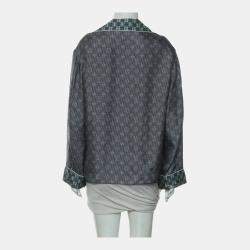 Pre Owned Louis Vuitton Multicolor Monogram White List Shirt
