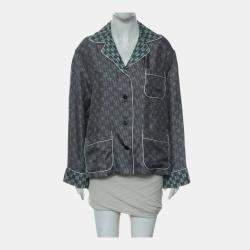 Pre Owned Louis Vuitton Multicolor Monogram White List Shirt