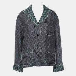 Pre Owned Louis Vuitton Multicolor Monogram White List Shirt