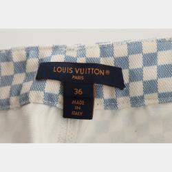 Pre Owned Louis Vuitton Plaid Denim Pants
