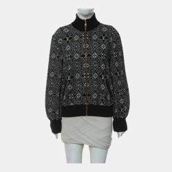 Pre Owned Louis Vuitton Since 1854 Monogram Knit Bomber Jacket