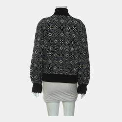 Pre Owned Louis Vuitton Since 1854 Monogram Knit Bomber Jacket