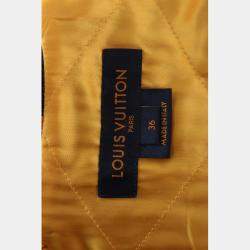 Pre Owned Louis Vuitton Monogram Leather Biker Jacket