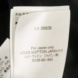 Pre Owned Louis Vuitton Black Jersey Zip-Up Top XS