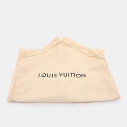 Pre Owned Louis Vuitton White Monogram Fil Coupé Lavaliere Collar Dress L