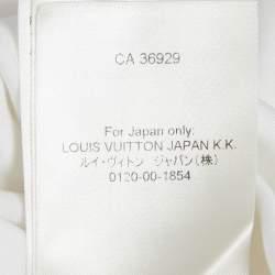 Pre Owned Louis Vuitton White Cotton Chain Detail T-Shirt L
