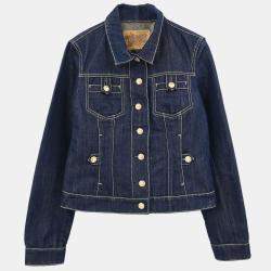 Pre Owned Louis Vuitton Denim Jacket Navy  #40