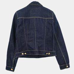 Pre Owned Louis Vuitton Denim Jacket Navy  #40