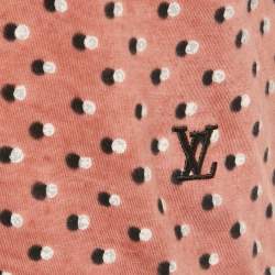 Pre Owned Louis Vuitton Pink Printed Jersey T-Shirt S