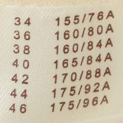 Pre Owned Louis Vuitton White /Yellow Checkered Print Crepe Shift Mini Dress S 