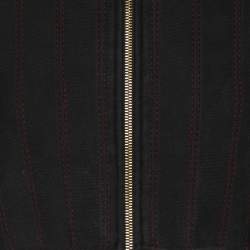 مملوكة مسبقًا Louis Vuitton Black Jersey Zip-Up Mini Dress XS