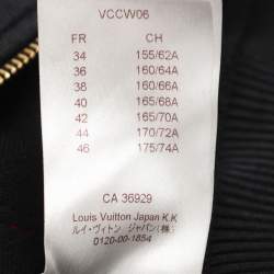 مملوكة مسبقًا Louis Vuitton Black Jersey Zip-Up Mini Dress XS