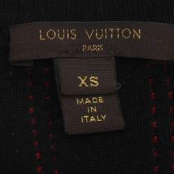 مملوكة مسبقًا Louis Vuitton Black Jersey Zip-Up Mini Dress XS