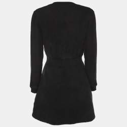 مملوكة مسبقًا Louis Vuitton Black Jersey Zip-Up Mini Dress XS
