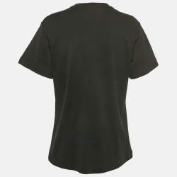 Pre Owned Louis Vuitton Black Nautical LV Cotton Crew Neck T-Shirt M