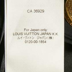 مملوكة مسبقًا تنورة لويس فويتون صوف أسود بتفاصيل أزرار مقاس وسط (ميديم)