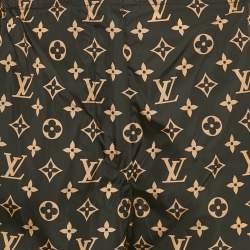 Pre Owned Louis Vuitton Black Monogram Nylon Jogger Pants M