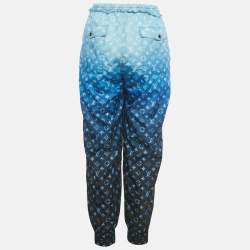 مملوكة مسبقًا Louis Vuitton Navy Blue Monogram Nylon Ombre Joggers M