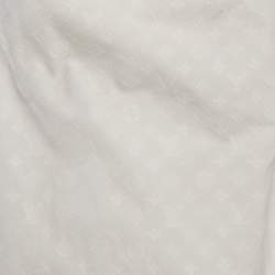 Pre Owned قميص لوي فيتون أبيض بمونوغرام فيل كوبيه ولمسات معدنية - صغير