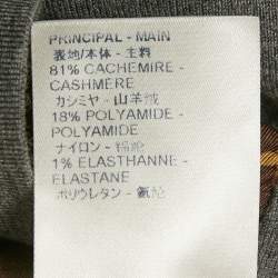Pre Owned Louis Vuitton Grey Cashmere Jogger Pants M