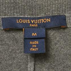 Pre Owned Louis Vuitton Grey Cashmere Jogger Pants M