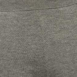 Pre Owned Louis Vuitton Grey Cashmere Jogger Pants M