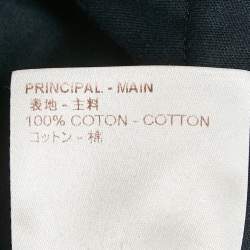 مملوكة مسبقًا فستان لوي فيتون جيرسيه وحرير أزرق كحلي مطبوع مونوغرامي M