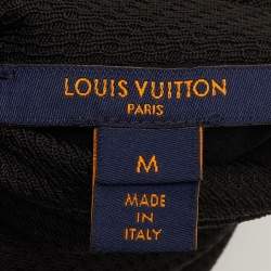 مملوكة مسبقًا جاكيت لوي فيتون بني/أسود مونوغرام كريب وحياكة قابل للعكس مقاس وسط