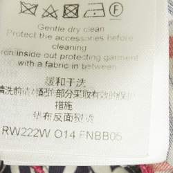 Pre Owned Louis Vuitton Black/White Monogram Print Silk Set S