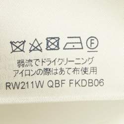 مملوكة مسبقًا فستان لوي فيتون أبيض حرير ببطانة جلد مثقب مقاس وسط (ميديوم)