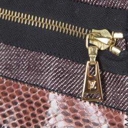 Louis Vuitton Paneled Leather Trim Corded Tie Detail Wrap Vest M