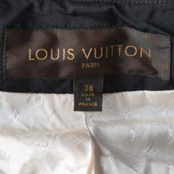 Louis Vuitton Paneled Leather Trim Corded Tie Detail Wrap Vest M