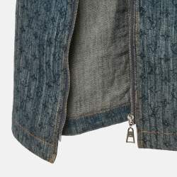 Pre Owned فستان ميني سحاب قماش جيرسي أسود لوي فيتون مقاس صغير - إكس صغير