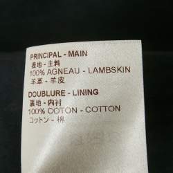 مملوكة مسبقًا Louis Vuitton Navy Blue Suede & Cotton Knit Jacket M