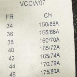 Pre Owned تنورة لوي فيتون جاكار مزهر أسود مقاس متوسط